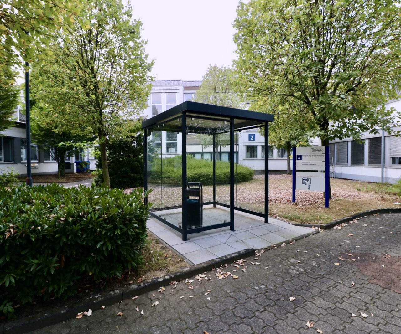 Raucherüberdachung anthrazit