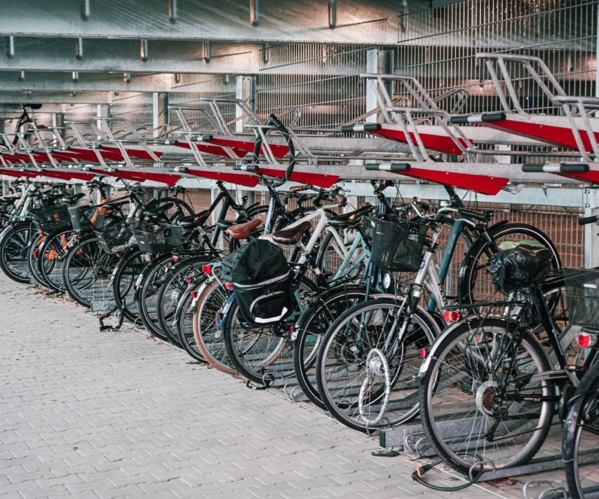 Doppelstockparker für Fahrräder