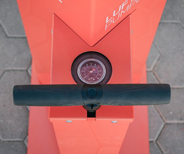 Fahrrad Luftpumpe Station Griff