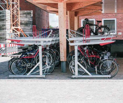 Fahrradparksystem zweistöckig
